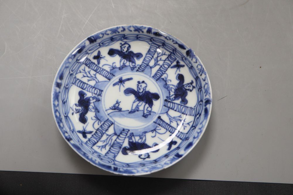 A group of Chinese blue and white teawares (7)